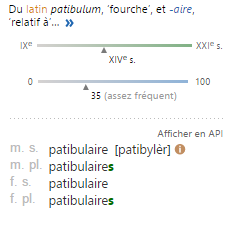 patibulaire-utilisation